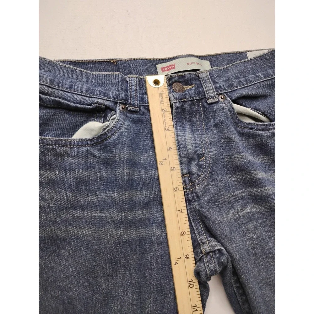 Levi's 511 Boys Straight Blue Denim Jeans 16 REG 28x28